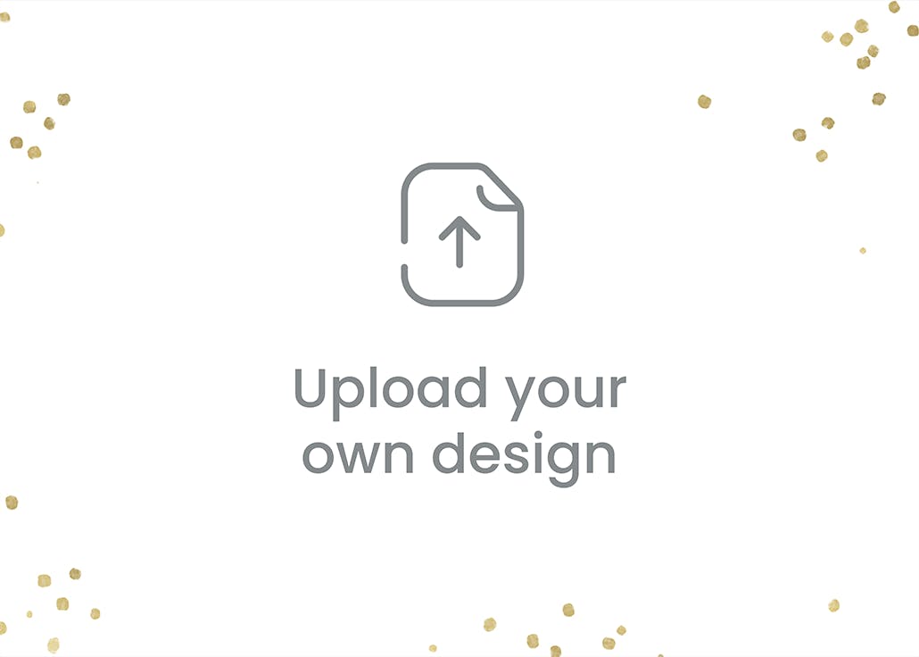 Confetti flakes - landscape - invitación